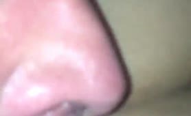 Shaved wife squirting with pressure