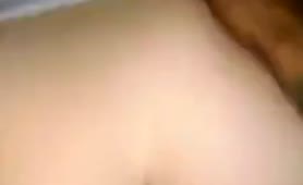 Redhead creampied from behind