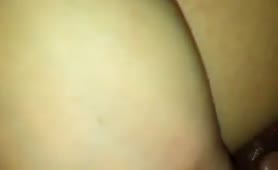Peeing on wife's big ass