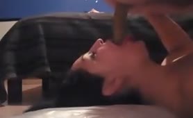 She takes soft poop on face