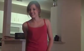 Hot blonde peeing