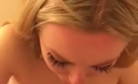 Drinking her own pee