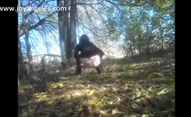 Shitting in the woods