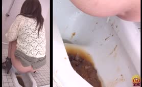 Real mess in a public bathroom