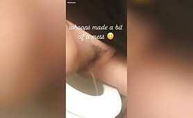 Amateur Asian milf piss and poop snapchat 