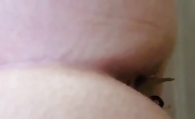Pretty wife showing her turd 