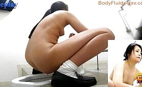 Skinny brunette Japanese babe and hot shit 
