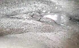 Deep pooping closeup 