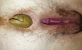 Pants down over toilet