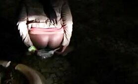 Shitting in front of a night club