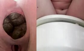 White cake and brownies poop