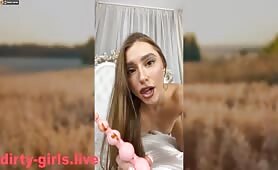 Russian model plays with shit
