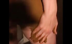 Dirty babe smears shit on her body