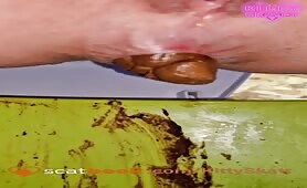 Lady Shits in Nasty Festival Toilet