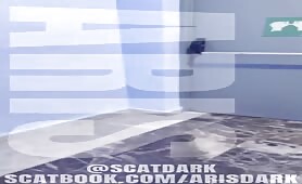 Woman poops at the mall