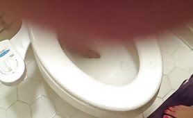Stuck woman shits