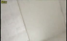 Woman poops in toilet