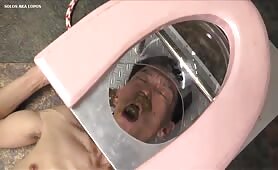 Asian Babe Shits on Toilet