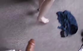 Dirty Lady Takes a Dump in an ATM