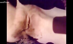 Nude Blonde Spreads Her Pussy and Ass While Shitting Outdoors